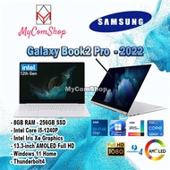 SAMSUNG GALAXY BOOK2 PRO i5-1240P 8GB RAM 256GB SSD 13,3" AMOLED-FHD