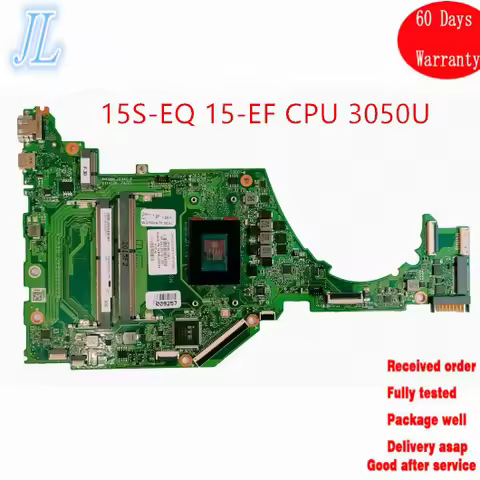 Changing Motherboard L87345-601 For HP 15S-EQ 15-EF Laptop Motherboard With CPU 3050U 100% Tested OK