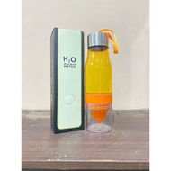 H20 ORANGE SQUEEZER BOTTLE infused water 500ml Free Box
