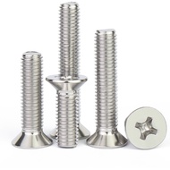 [Quick Shipment-] Phillips Countersunk Screw 304 Stainless Steel Flat Screw Extended Small Nail M3/M3.5