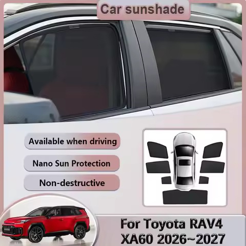 Car Mesh Sunshade For Toyota RAV4 XA60 2026 2027 Suzuki Across Magnetic Window Visor Sunscreen Priva