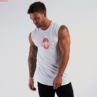 Men Summer Bodybuilding Vest Loose Gym Sleeveless Cotton Bodybuilding Tank Top