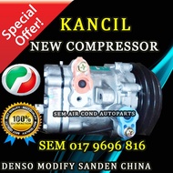 PERODUA KANCIL DENSO MODIFY SANDEN CHINA NEW COMPRESSOR/ KOMPRESOR (CAR AIRCOND SYSTEM)