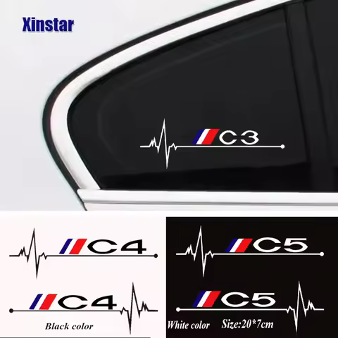 2Pcs Car Body Sticker For Citroen Berlingo C1 C2 C3 C4 C4L C5 C6 C8 C-Crosser C-ELYSEE Jumpy Nemo Pi