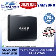 Samsung T5 2TB Portable USB 3.1 SSD MU-PA2T0B (3-Year SG warranty)