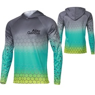 Men Hood Fishing Shirt long sleeve Fishing clothing fishing t shirt uv protection Fishing Apparel