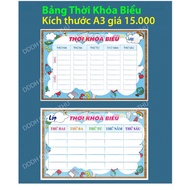 [Decorative items] Timetable