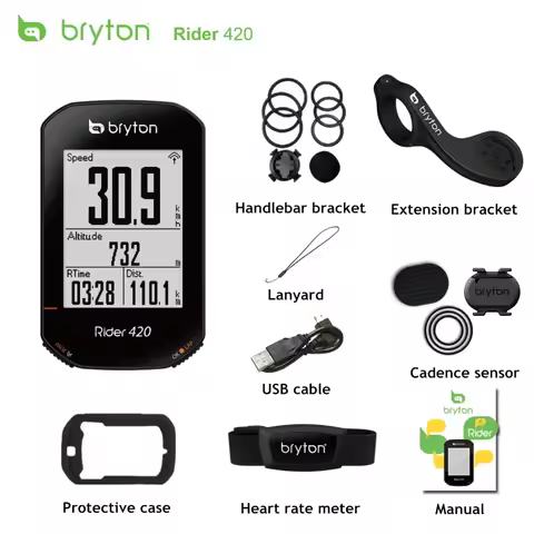 Bryton Rider 420 GPS Cycling Computer Enabled Bicycle Bryton Rider 420t 420e cover case Waterproof w