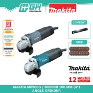 [ GH HARDWARE ] MAKITA MT M0900G 100mm (4") Angle Grinder ( M 0900 G ) Free 20pcs X M10 (100x2.0x1.6