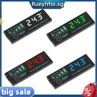 DC 7-55V Voltmeter Voltage Tester HD LED Indicator Light 3S-12S Volt Meter for Acid Battery/Lithium-