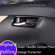 Toyota Alphard / Vellfire Inner Handle Carbon Fiber Design Protector 2015 - 2020 AH30 Car Accessories