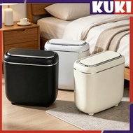 【SG】KUKI  Smart Trash Bin Sensor Light Motion Trash Can With Large Bin Kitchen Bedroom Rubbish Bin