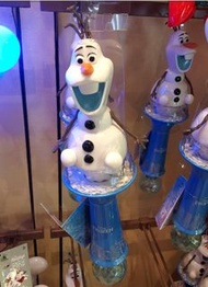現貨 香港迪士尼樂園 Frozen 魔雪奇緣 冰雪奇緣 Olaf 小白 雪寶 吹雪 吹泡泡 泡泡機 泡泡棒 旋轉閃燈 Snow Bubble Wand Bubble Gun 全新正版有吊牌 (原價$1