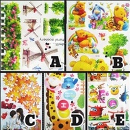 3D Wall Sticker 60 x 30 cm Wall Sticker Decoration
