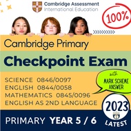5 Cambridge Primary Checkpoint Past Year Paper + Answer IGCSE Year 6 Checkpoint Exam | Math Science 
