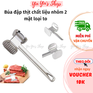 Búa Đập Thịt Đá 2 Mặt Chất Liệu Nhôm Size To
