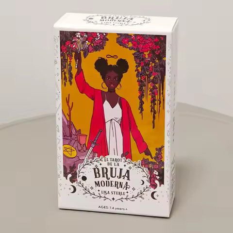 Modern Witch Tarot Deck in Spanish Language 10.3*6cm 78 Pcs Tarot Cards Combine with Diverse Bodies,