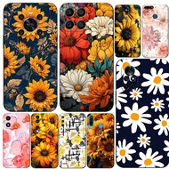 Case For Huawei y6 y7 2018 Honor 8A 8S Prime play 3e Phone Cover Soft Silicon warm flowers