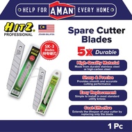 HITZ Cutter Blade Refill Cutter Blade Cutter Refill Blade Refill Hardened Blade SK-3 Blade 10pcs 刀片