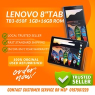 (CLEAR STOK) Lenovo Tab 3 8 TB3-850F Tablet Android Wifi Tablet w8-inch FHD  Kids Tab  Used Refurbished Tablet murah