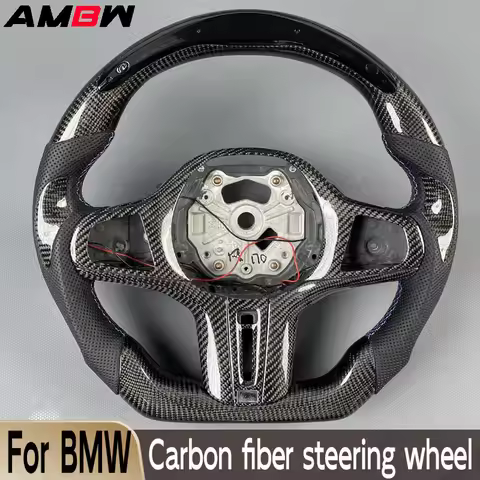 For BMW X4M X5M X6M F97 F98 F95 F96 G20 G30 G22 G01 G02 Customized Carbon Fiber Steering Wheel LED D