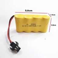 4.8v 2/3AA 700mAh SM-2pin Battery Rechargeable for RC Toys