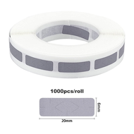 1000 Pieces Scratch Off Sticker Rectangle Labels Hidden Text Coating Sticker to DIY Scraping Award C