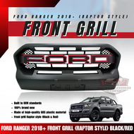 GCAO FORD RANGER 2018+ front GRILL (RAPTOR STYLE) BLACK/RED (11713)