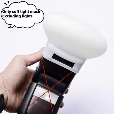 1Pc Diffuser Bounce Dome Soft Silicone Flash Cap For Fujifilm Yongnuo Speedlite.