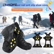LIAOYING Ice Claw, Anti-Slip Universal Ice Gripper Spike,  Spike 10 Teeth Shoes Crampons For Shoes