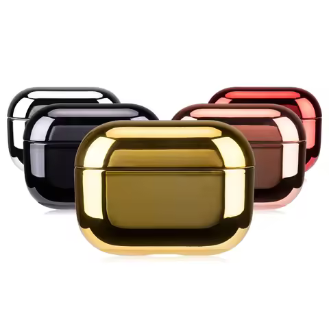 For AirPods Pro 2 3 2023 Case Luxury Plating Hard Cover Bluetooth Wireless Headphone Case For Airpod