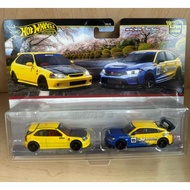 Hot Wheels Car Culture Twinpack Honda EK9 + Honda Civic TYPE R