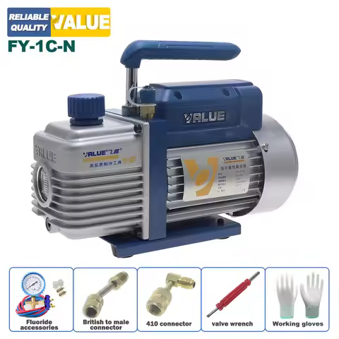 VALUE FY-1C-N Vacuum Pump Laboratory Pump Vacuum 220V 150W 3.6m³/h Silent Refrigerant Vacuum Pump Sm