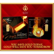 Public Gold Bullion Bar 1g (Au 999.9) 24K Gold Refining Process Smelting Limited Edition