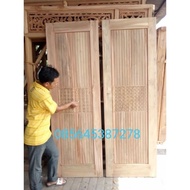 Pintu kupu tarung kayu jati pintu kayu jati pintu minimalis pintu