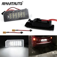 2PCS White LED License Number Plate Lamp For Mitsubishi 3rd Gen Outlander Sport ASX RVR 2010-2020