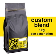 Custom Blend Espresso Ground Coffee Beans 60:40 1kg 1 kg