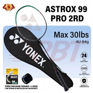 YY ASTROX 99 PRO GEN3 100ZZ Viktor Axelsen Like Full Carbon Badminton Racket Free Stringin