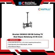 OXIMUS CB15B Dual Ceiling TV Bracket Front Rear 43 86 inches