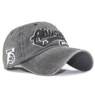 Washed Cotton 3D 3D Embroidered Washed ALWAYS 75 Monogrammed Baseball Hat CAP