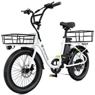 isinwheel U7 Electric Bike for Adults, 750W Peak 20 mph Cargo Ebike Adult Electric Bicycles 55 miles