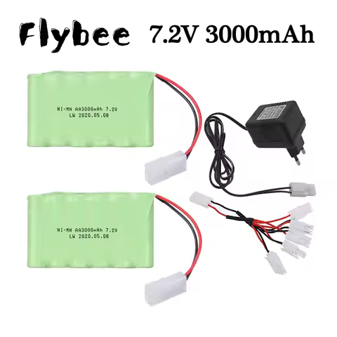 ( Tamiya Plug ) 3000mah 7.2V Battery For Rc toys Car RC Tanks RC Truck RC Robots Gun Battery NiMH AA