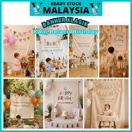 [ BIRTHDAY ] KAIN RENTANG @ BANNER KLASIK (KAIN BELACU) banner klasik Kain Rentang Estetik Backdrop 