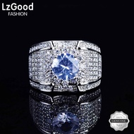 925 sterling Silver sang trọng kim cương người đàn ông của vòng