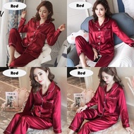 🔥HOT STUFF🔥SILK SATIN PYJAMAS SET BAJU TIDUR KAIN SATIN HIGH QUALITY (CODE:ILB)