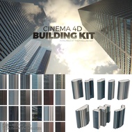 C4D City Building Studio Model Preset