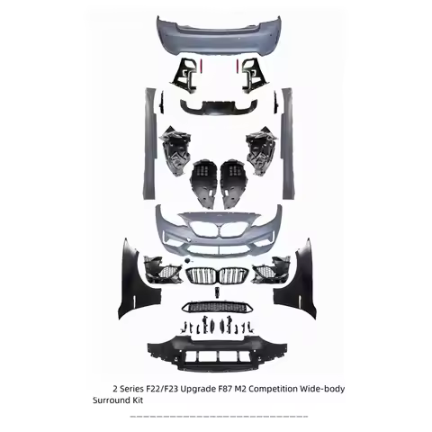 Car Bumper 2 Series F22 Bodykit Modified Upgraded M2 Competition Wide-body Body Kit Front Rear Bumpe