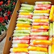 1 kg Plastic ice cream bag, yogurt bag 4 x 18 and 4 x 16