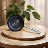 410 Material Stainless Steel Snow Pan Three-Layer Steel Coating Non-Stick Pan Less Smoke Pan