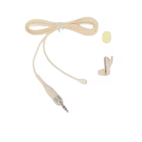 Beige / Black Tie Lavalier Lapel Microphone For Sony UTX UWP V1 D11 D21 B40 B2 Wireless BeltPack Sen